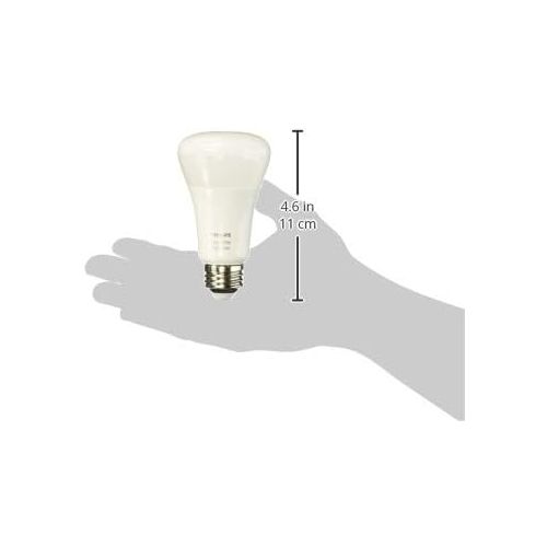 필립스 Philips Hue Single Premium A19 Smart Bulb, 16 million colors, for most lamps & overhead lights (Hue Hub Required, Works with Alexa), Old Version