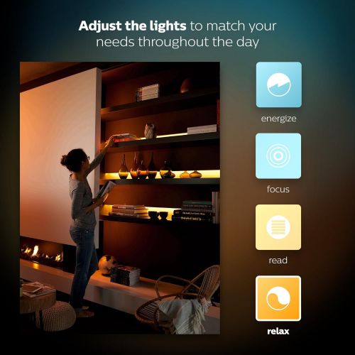 필립스 Philips Hue White and Color Ambiance LightStrip Plus Dimmable LED Smart Light (Requires Hue Hub, Works with Alexa, HomeKit & Google Assistant)