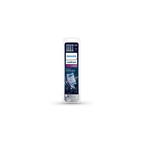필립스 Genuine Philips Sonicare G3 Premium Gum Care toothbrush head, HX9054/65, 4-pk, white