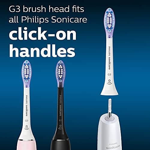 필립스 Genuine Philips Sonicare G3 Premium Gum Care toothbrush head, HX9054/65, 4-pk, white