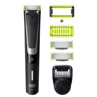 PHILIPS Philip Norelco OneBlade Pro Kit, Hybrid Electric Trimmer and Shaver with Charging Stand and Precision Comb, QP6520 + OneBlade Body Kit, 3 pieces, QP610 + 2 QP220 OneBlade Replaceme