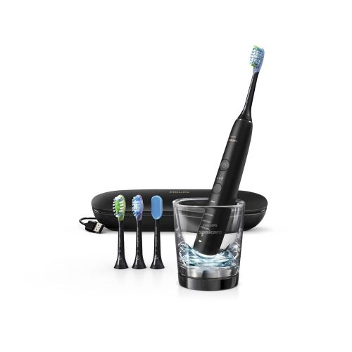 필립스 Philips Sonicare DiamondClean Smart 9500 Rechargeable Electric Toothbrush, Black HX9924/11