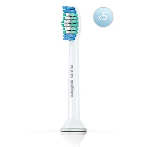 필립스 Genuine Philips Sonicare Simply Clean Replacement Toothbrush Heads, 5 Pack, HX6015/03