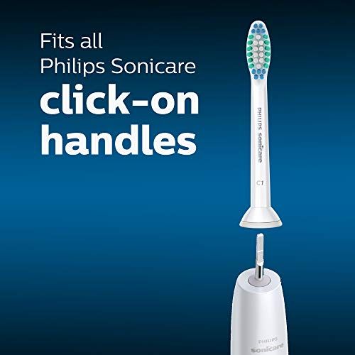 필립스 Genuine Philips Sonicare Simply Clean Replacement Toothbrush Heads, 5 Pack, HX6015/03