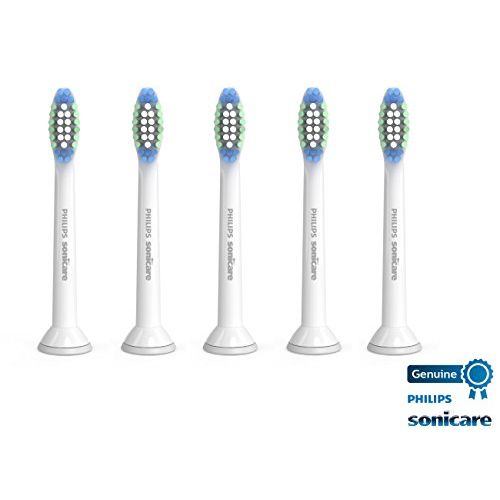 필립스 Genuine Philips Sonicare Simply Clean Replacement Toothbrush Heads, 5 Pack, HX6015/03