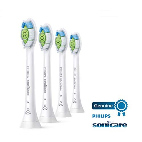 필립스 Philips Sonicare HX6064/65 Genuine DiamondClean replacement toothbrush heads, BrushSync technology, White 4-pk