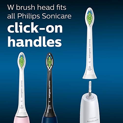 필립스 Philips Sonicare HX6064/65 Genuine DiamondClean replacement toothbrush heads, BrushSync technology, White 4-pk