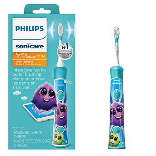 필립스 Philips Sonicare HX6321/02 Sonicare for Kids Rechargeable Electric Toothbrush, Blue