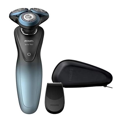 필립스 [아마존베스트]Philips S7930/16 Shaver Series 7000 Rotary Razor GentlePrecision Blades 10 m GroomTribe SH70 2 Steel Black Blue