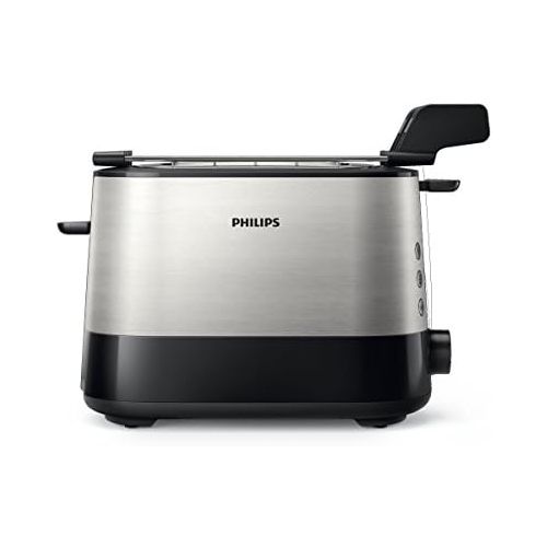 필립스 [아마존베스트]Philips HD2639/90  Toaster (730 W, Extra Large Slot, Sandwich Accessories), Black and Silver