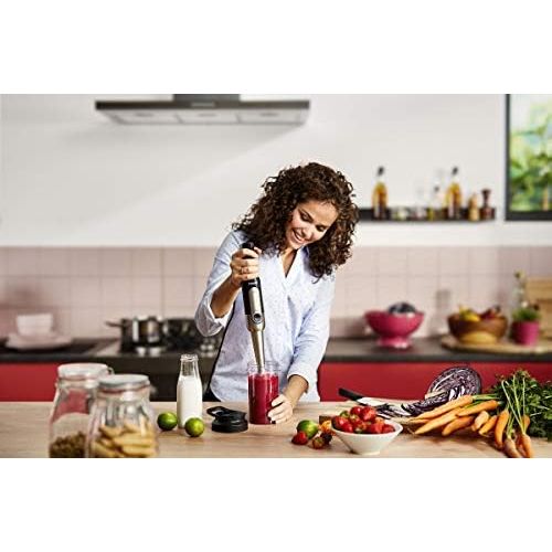 필립스 Philips Viva hand blender 800 W SpeedTouch incl. 2 in 1 Togo Drinking Bottle Stainless Steel