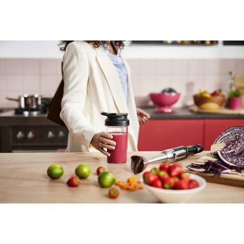 필립스 Philips Viva hand blender 800 W SpeedTouch incl. 2 in 1 Togo Drinking Bottle Stainless Steel