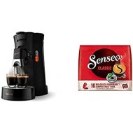 Philips Senseo Select CSA240/60 Coffee Pod Machine (Black) + Senseo Pads Classic, 160 Coffee Pads, Pack of 10, 10 x 16 Drinks