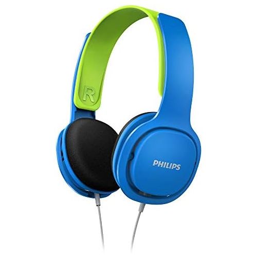 필립스 [아마존베스트]Philips Audio Philips SHK2000BL/00 Light Headphones with Volume Control Blue