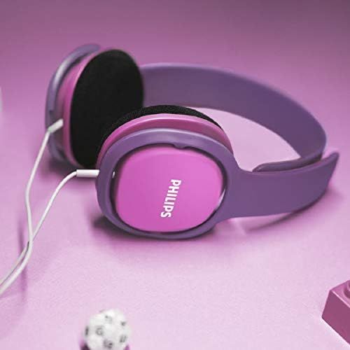 필립스 [아마존베스트]Philips Audio :Philips SHK2000PK/00 Lightweight Kids Headphones With Volume Control - Pink/Purple