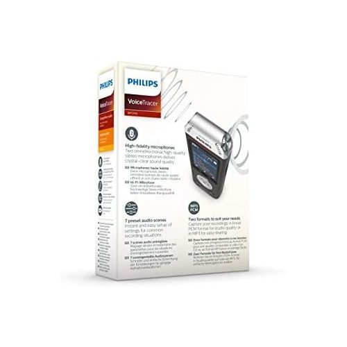 필립스 [아마존베스트]Philips Voicetracer DVT2110 Audio Recorder for Interviews and Notes