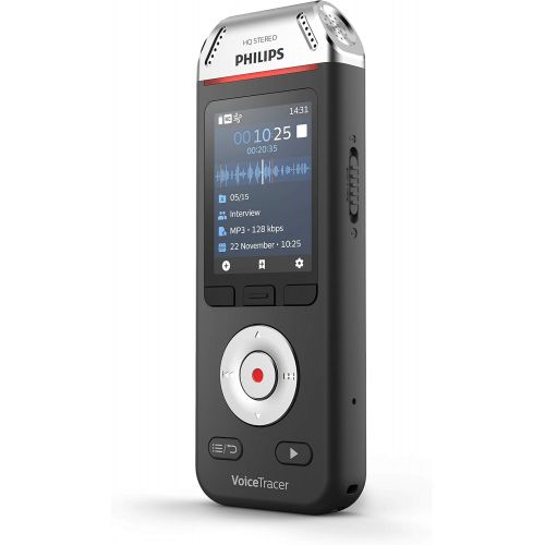 필립스 [아마존베스트]Philips Voicetracer DVT2110 Audio Recorder for Interviews and Notes