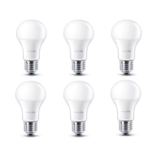 필립스 Philips 8718696510124 E27 Edison Screw 6 W Light Bulb, White