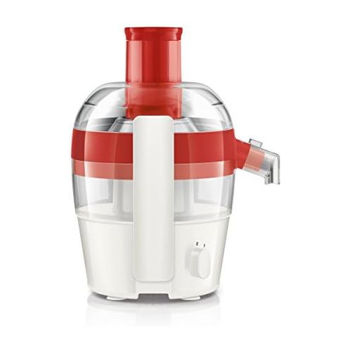 필립스 Philips Viva Collection Juicer 400 W 1.5 Litres in one Pass, easy cleaning red