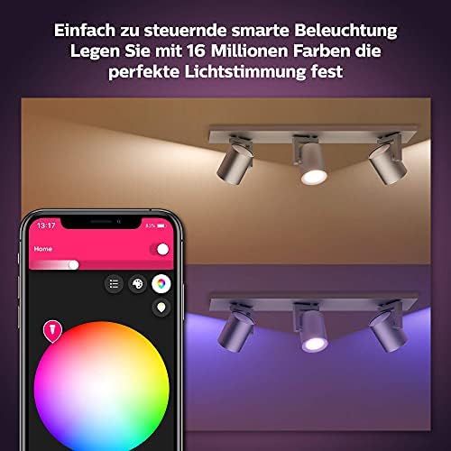 필립스 Philips Hue Argenta Plate/Spiral Aluminium 3 x 5.7 W Triple Pack