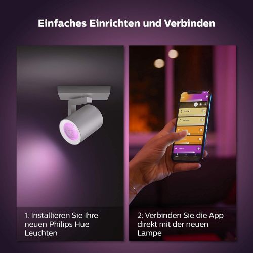 필립스 Philips Hue Argenta Plate/Spiral Aluminium 3 x 5.7 W Triple Pack