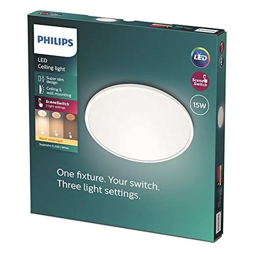 필립스 Philips Ceiling Light LED Super Slim 15 W Scene Change
