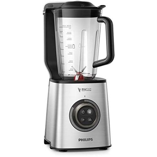 필립스 Philips HR3752/00 high speed mixer with vacuum technology ProBlend 6 3D and 35000 revolutions per minute, blade: stainless steel, cup: Tritan, body: SS