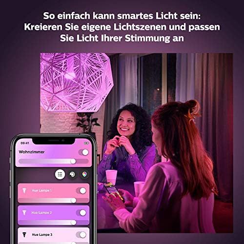 필립스 Philips Hue White & Color Ambiance E14 LED Light Bulb, Pack of 1, Dimmable, Up to 16 Million Colours, Controllable via App, Compatible with Amazon Alexa (Echo, Echo Dot)