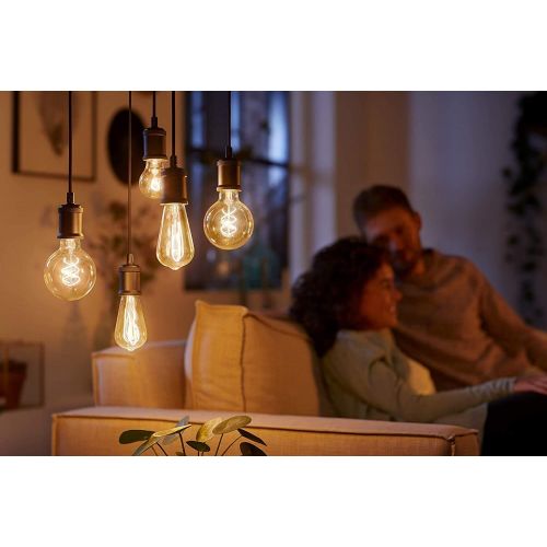 필립스 Philips LEDclassic Giant Gold Bulb, Vintage Retro Design, Replaces 40 W, E27, Flame, Warm White (2000 Kelvin), 470 Lumens, Bulb, Decorative Lamp