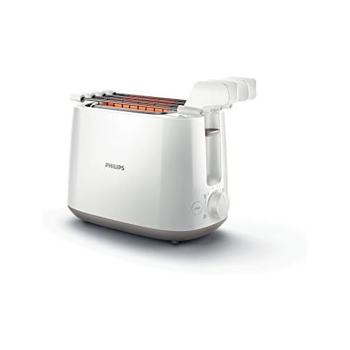 필립스 Philips Daily Collection HD2583 / 00 8 slices 600W white - toaster (8 settings, white, plastic, knobs, rotating, China, 600 W)