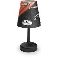 Philips Star Wars Spaceship Portable LED Bedside and Table Lamp, Integrated LED, Battery Operated - Black