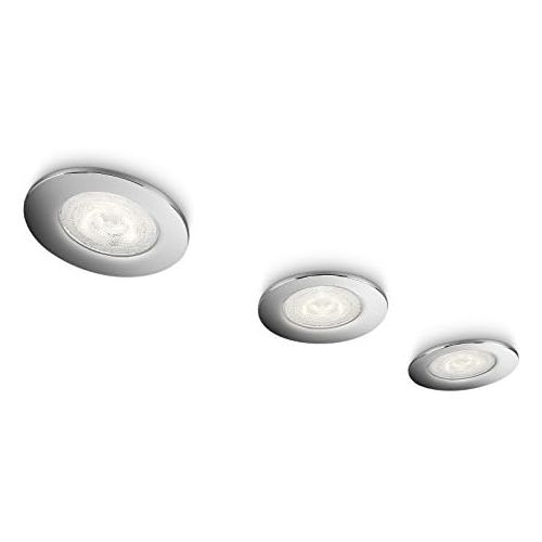 필립스 Philips SMARTSPOT Sceptrum Recessed LED Spot Lights - Chrome (3 x 3W LED Spots)