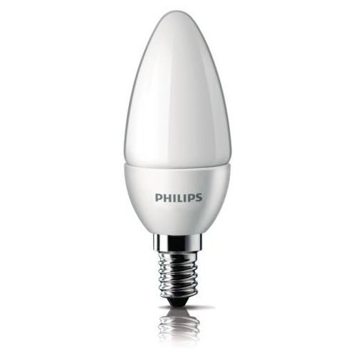 필립스 Philips LED Frosted Candle Energy Savier Light Bulb (E14 Small Edison Screw 4W) - Warm White