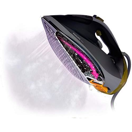 필립스 Philips GC4543/30 Azur Pro Plancha Ropa Vapor Steam Iron, 210 g, Continuous Steam 50 g, Steam Glide+, Integrated Anti-Limescale Shackles, Purple