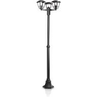Philips MyGarden Creek Outdoor Post Light (Requires 3 x 60 W E27 Bulbs) - Black