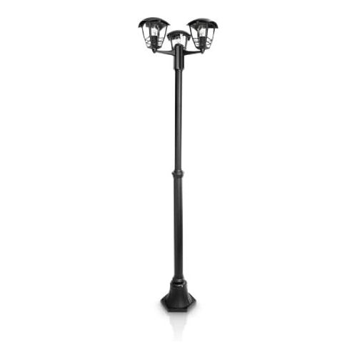 필립스 Philips MyGarden Creek Outdoor Post Light (Requires 3 x 60 W E27 Bulbs) - Black