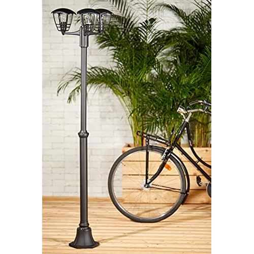 필립스 Philips MyGarden Creek Outdoor Post Light (Requires 3 x 60 W E27 Bulbs) - Black