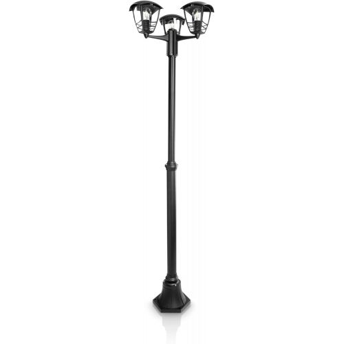 필립스 Philips MyGarden Creek Outdoor Post Light (Requires 3 x 60 W E27 Bulbs) - Black