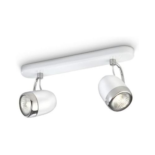 필립스 Philips MyLiving 2 Spotlight Ceiling Bar White (Includes 2 x 35 Watts GU10 Bulb)