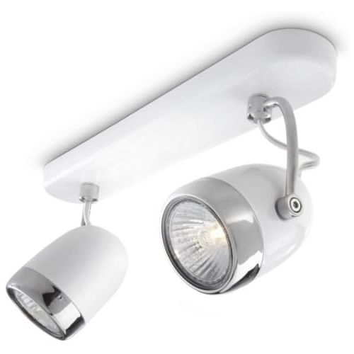 필립스 Philips MyLiving 2 Spotlight Ceiling Bar White (Includes 2 x 35 Watts GU10 Bulb)