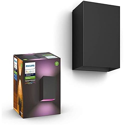 필립스 Philips Hue Waca Wall Lantern Black 2 x 8 (Triple Pack)