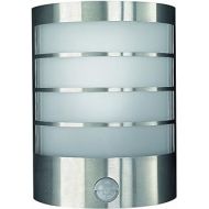 Philips Massive Calgary Outdoor Wall Light Stainless Steel (Requires 1 x 12 Watts E14 Bulb)