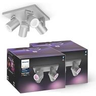 Philips Hue Argenta Plate/Spiral Aluminium 4 x 5.7 W (Double Pack)