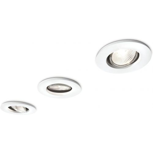 필립스 Philips SmartSpot Agena Recessed Spotlight White (Includes 3 x 35 Watts GU10 Bulb)