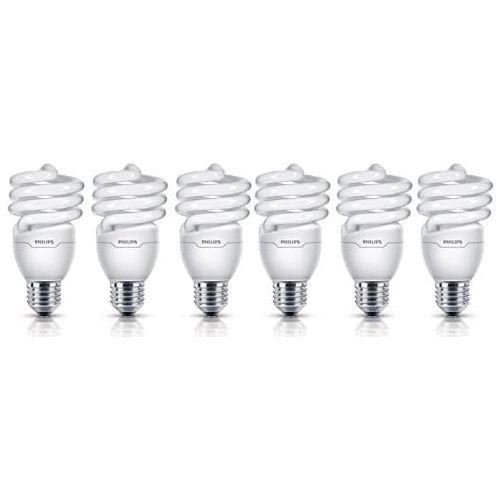 필립스 Philips Tornado 8710163405186 Energy-Saving Light Bulb 20 W Replaces 95 W E27 Warm White Pack of 6