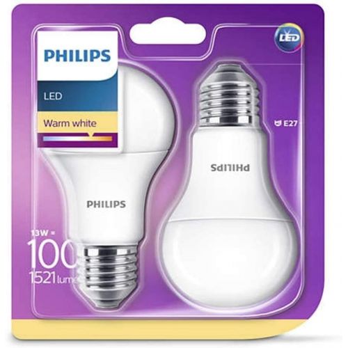 필립스 Philips LED Light Bulb Replaces 100 W E27 Warm White 2700 Kelvin