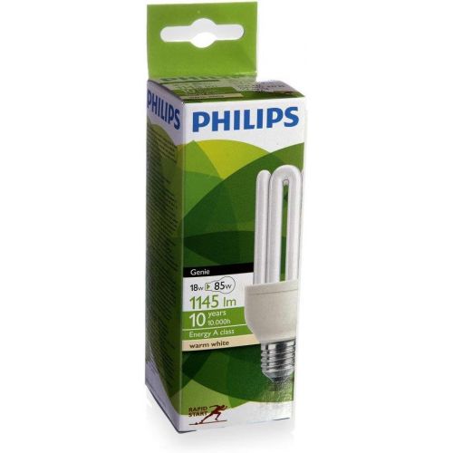 필립스 Philips 801210 Genie ESaver 8YR 18 Watt 827 E27