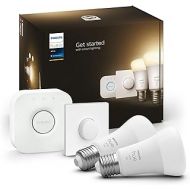 Philips Hue White E27 929002469210 Starter Set with Smart Button 2 x 1050 lm 75 W White