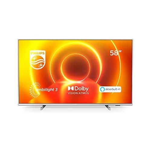 필립스 Philips 58PUS7855/12 LED TV, Silver, UltraHD/4K, WiFi, Ambilight, Dolby