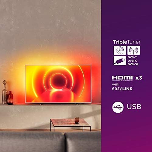 필립스 Philips 58PUS7855/12 LED TV, Silver, UltraHD/4K, WiFi, Ambilight, Dolby